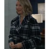 Nina Reeves General Hospital Black Plaid Coat