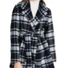 Nina Reeves General Hospital Black Plaid Coat For Sale