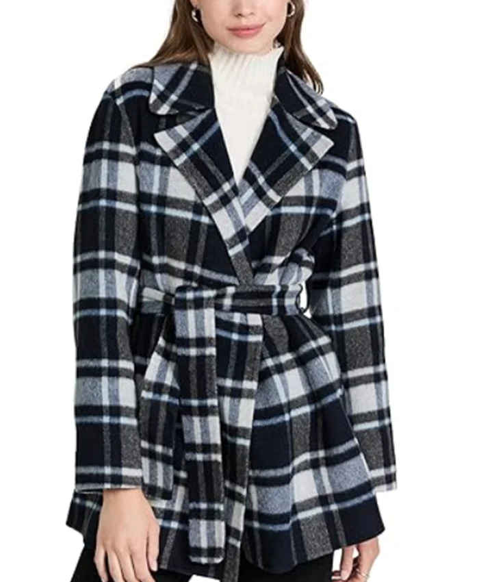 Nina Reeves General Hospital Black Plaid Coat For Sale