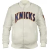 Ny Knicks Pinstripe Bomber Jacket