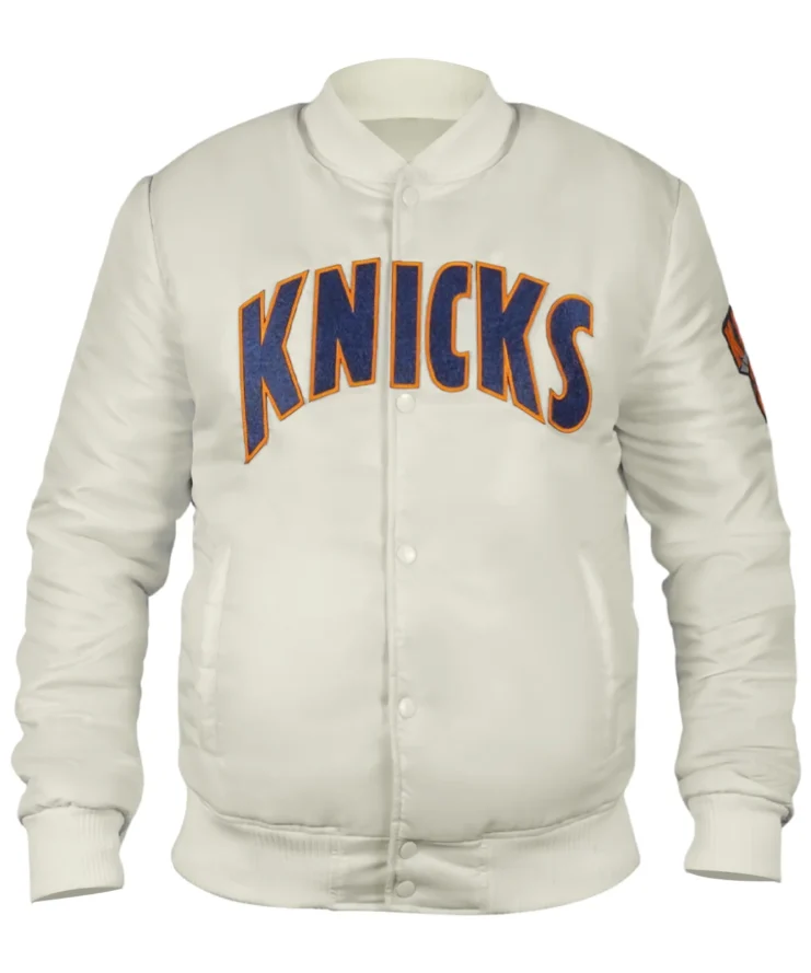 Ny Knicks Pinstripe Bomber Jacket