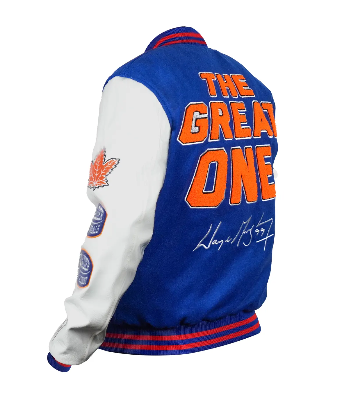 OVO The Great One October’s Very Own Wayne Gretzky Blue Varsity Jacket