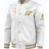 Oklahoma City Thunder 2025 Champions White Jacket For Sale