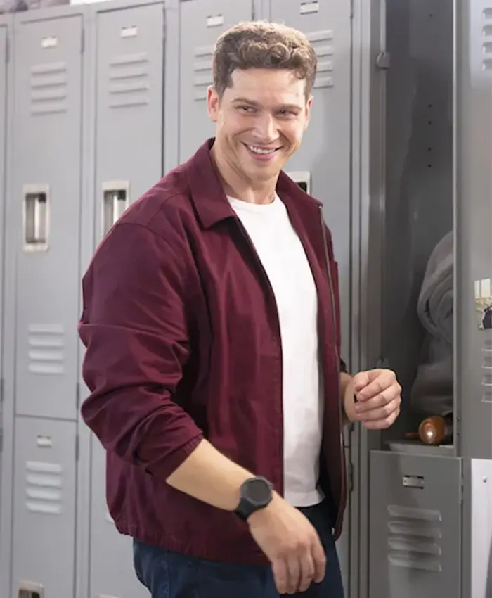 Oliver Stark 9-1-1 Burgundy Cotton Jacket