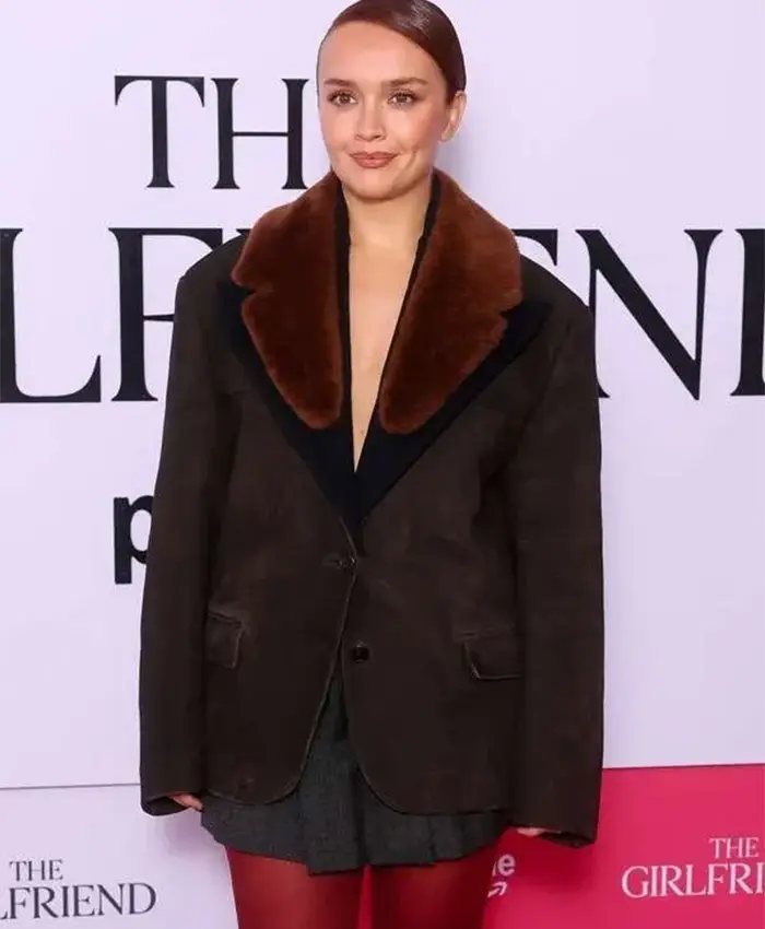 Olivia Cooke The Girlfriend Gala Screening Brown Blazer