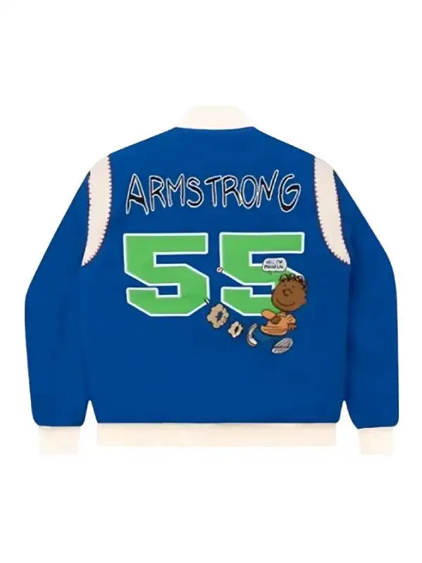 Peanuts Franklin Armstrong Blue Varsity Jacket For Men and Women
