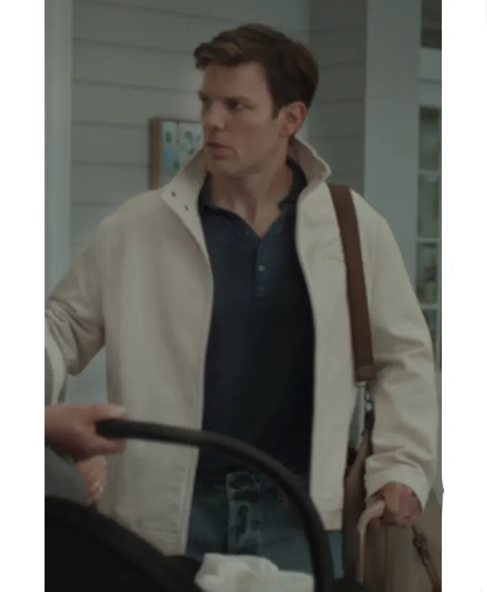 Peter Irvine All Her Fault S01 Beige Denim Jacket