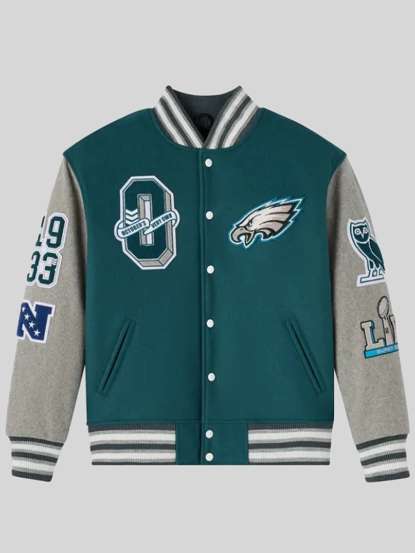 Philadelphia Eagles OVO 2025 Varsity Jacket