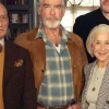 Pierce Brosnan The Thursday Murder Club Brown Jacket