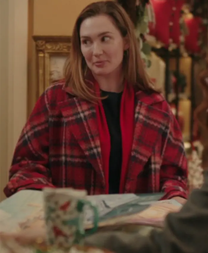 Piper Mistletoe Murders S02 Red Checked Coat