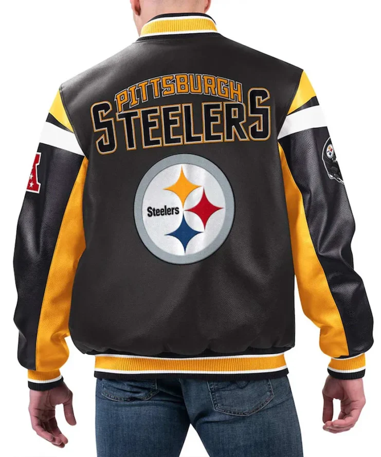 Pittsburgh Steelers Black Varsity Jacket