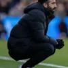 Premier League 2025 Ruben Amorim Black Puffer Parka Jacket