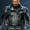 Present Future Tour Usher Past Black Jacket- Front