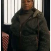 Queen Latifah The Equalizer S05 Sherpa Hooded Jacket-closeup