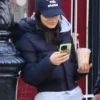 Rachel Zegler NYC Black Puffer Jacket For Sale