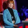 Reba McEntire The Voice S28 Blue Fringe Coat