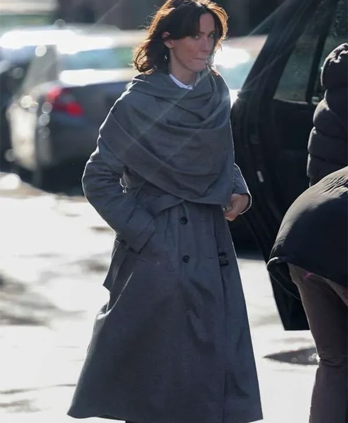 Rebecca Hall The Beauty Grey Wool Coat