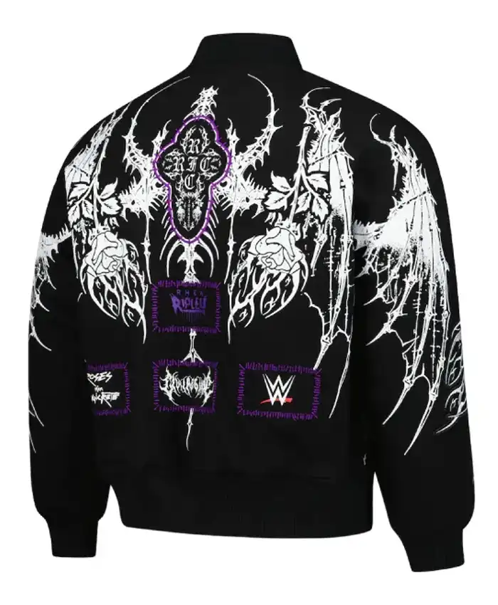 Rhea Ripley WWE Black Bomber Jacket For Sale