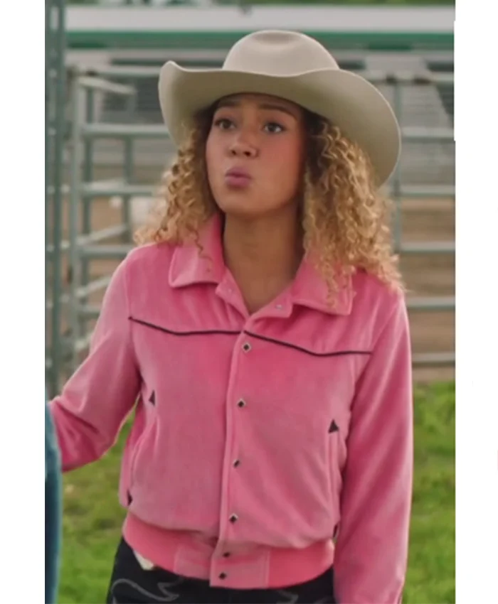 River Heartland S19 Pink Velvet Jacket