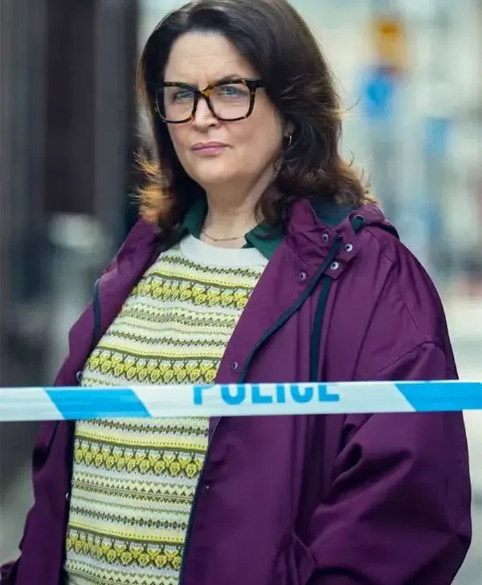 Ruth Jones Run Away Purple Hooded Jacket