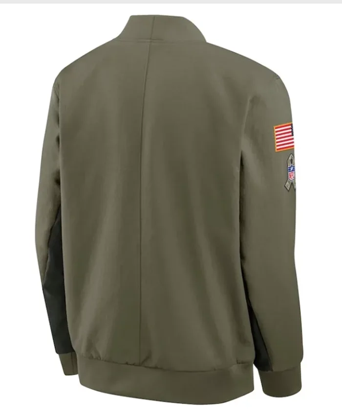 San Francisco 49ers Salute to Service 2025 Bomber Jacket For Sale