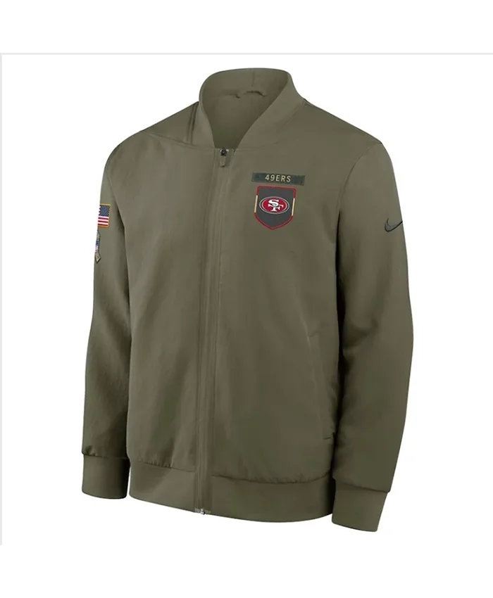 San Francisco 49ers Salute to Service 2025 Bomber Jacket