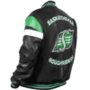 Saskatchewan Roughriders Black Varsity Jacket For Men and Women