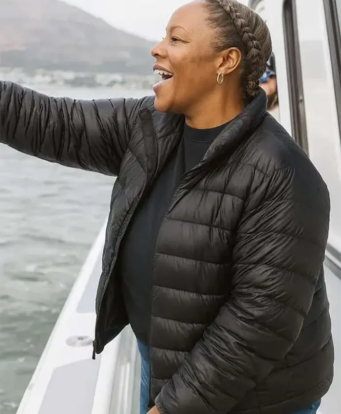 Selena Martin Tiffany Haddish Goes Off Black Puffer Jacket