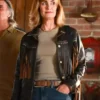Sharon Leone Fire Country S03 Fringe Leather Jacket