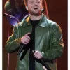 Shop Alex Warren iHeartRadio 2025 Green Leather Jacket