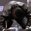 Shop Boosie Badazz Chicago Bulls v Atlanta Hawks Leather Jacket