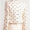 Shop Carrie Preston Elsbeth S03 Polka Dot Crop Blazer