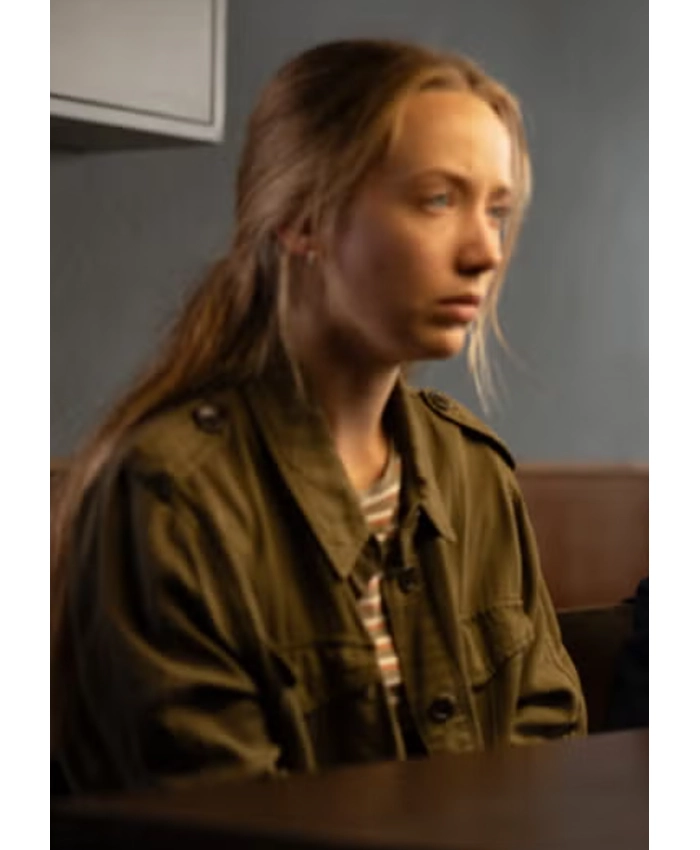 Shop Delphi Evans Girl Taken Green Jacket