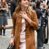 Shop Emma Watson Spring Summer 2026 PWF Brown Coat