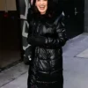 Shop Fran Drescher NYC 2025 Black Puffer Coat