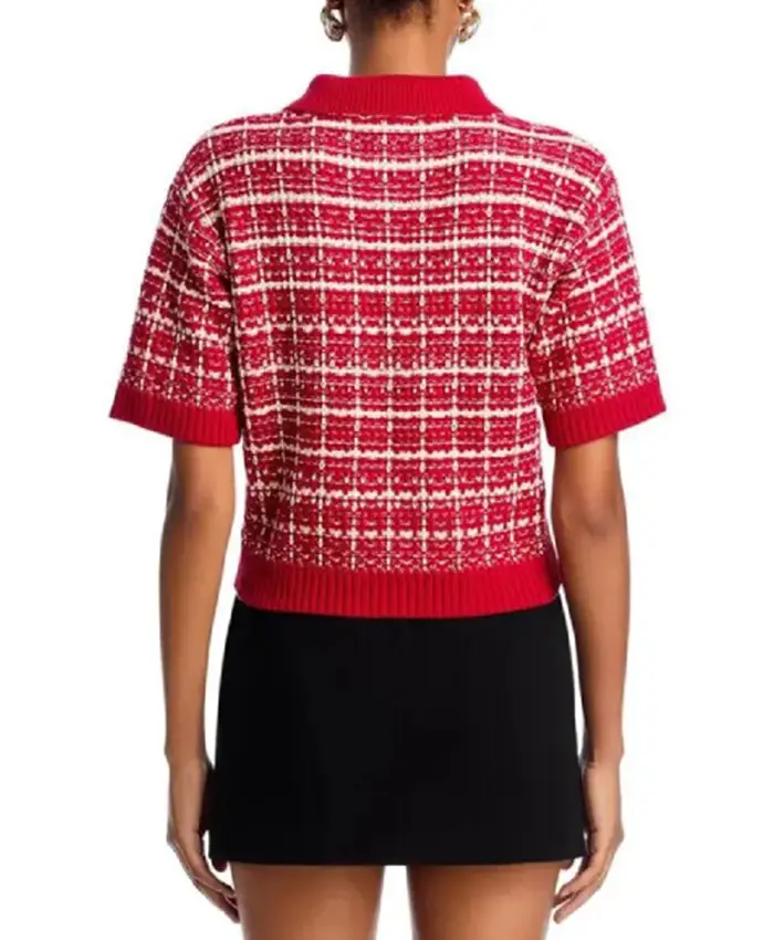 Shop J’Adore Elizabeth Electric Bloom S01 Red Tweed Jacket