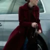 Shop Jenny Kaminski All Her Fault S01 Maroon Wool Coat