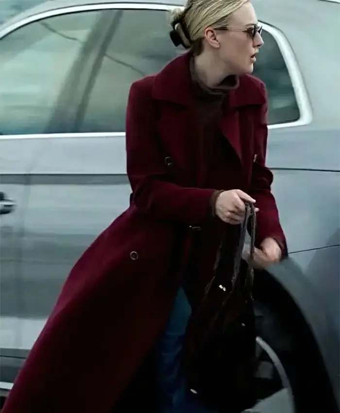 Shop Jenny Kaminski All Her Fault S01 Maroon Wool Coat