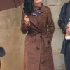 Shop Jessica Grundle Clayface Brown Trench Coat