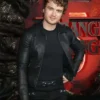 Shop Joe Keery Stranger Things Premiere Leather Jacket