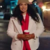 Shop Jordin Sparks Merry Little Mistery White Sherpa Jacket