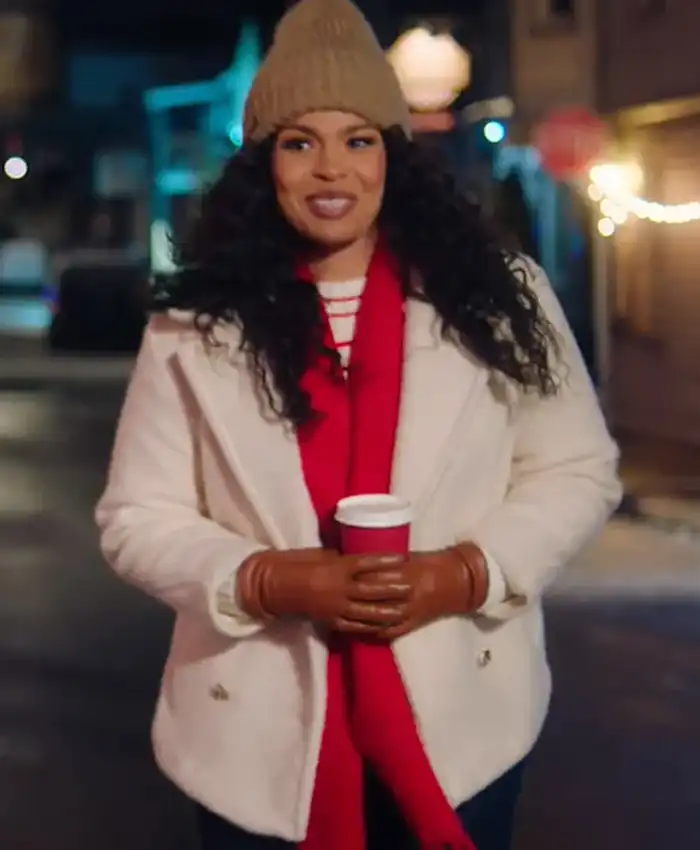Shop Jordin Sparks Merry Little Mistery White Sherpa Jacket