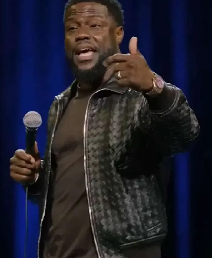 Shop Kevin Hart Acting My Age Black Leather Jacket