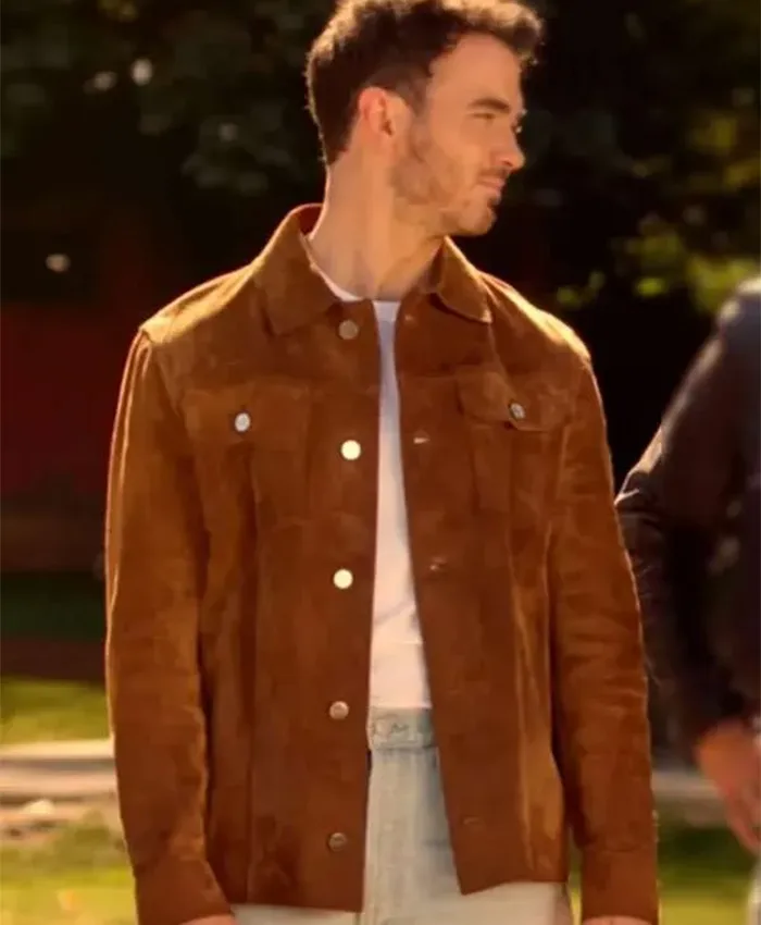 Shop Kevin Jonas Camp Rock 3 Brown Leather Jacket