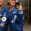 Shop Maude Apatow World Series LA Dodgers Blue Jacket