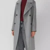 Shop Melissa Barrera The Copenhagen Test S01 Grey Coat