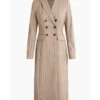 Shop Naomi Hamilton Beyond the Gates Beige Striped Coat