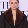 Shop Olivia Cooke The Girlfriend Gala Screening Brown Blazer