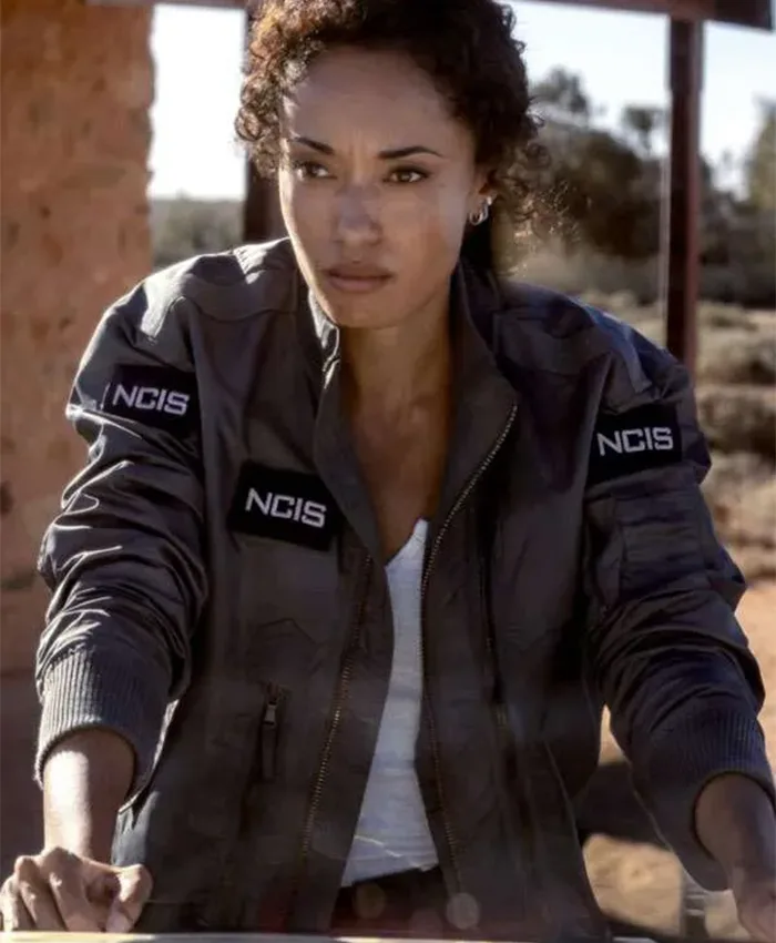 Shop Olivia Swann NCIS Sydney S03 Grey Bomber Jacket