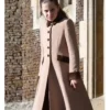 Shop Princess Charlotte Christmas Morning Service 2025 Beige Coat